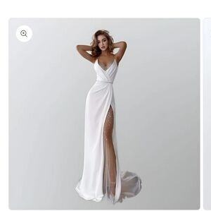 Elegant White Evening Gown